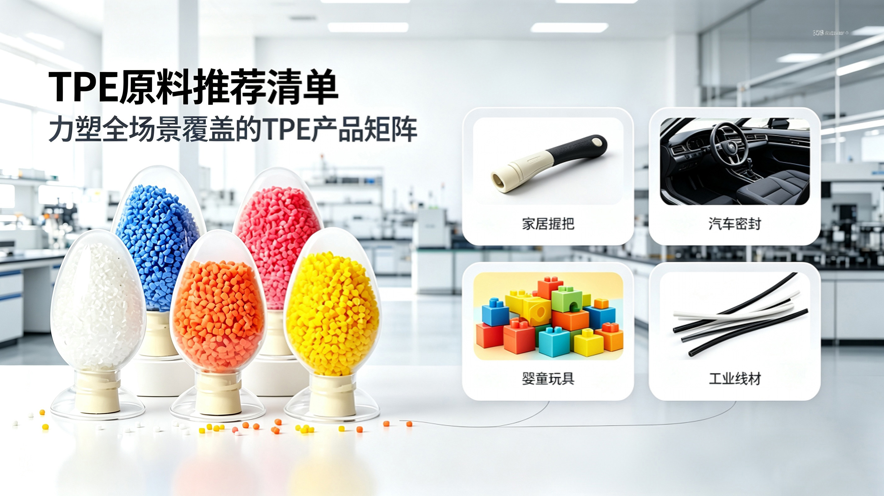 TPE原料推荐清单：面向不同行业的精准选型对照表